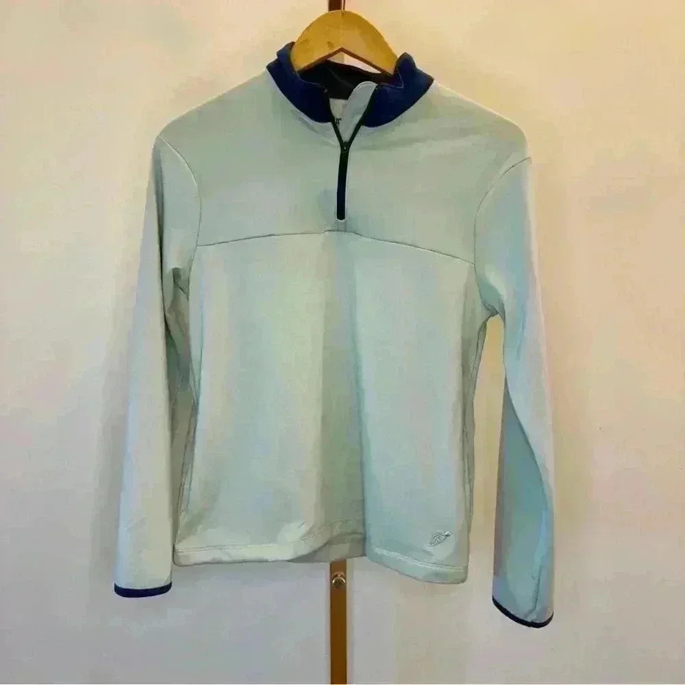 Turtles & Tees Boy’s Long Sleeve Sage& & Blue Pullover Size L Casual Top